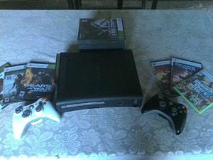 Xbox 360 Elite Chipeado Con 2 Controles + 30 Juegos