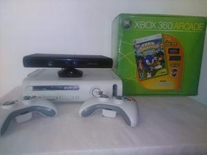 Xbox 360+ Lts 3.0 + 2 Controles+ Kinect+ 42 Juegos