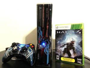 Xbox 360 Slim 320gb Halo 4 + 2 Controles + 34 Juegos!!