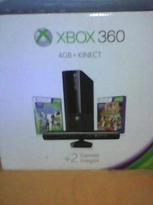 Xbox  + Kinect + 2 Juego (solo Se Uso Na Vez)