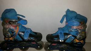 Patines En Linea Con Protectores Hot Wheels