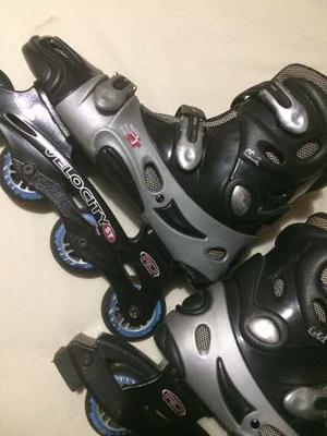 Patines En Linea Con Su Kit Completo De Proteccion