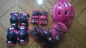 Patines Lineales Barbie Usados Talla 