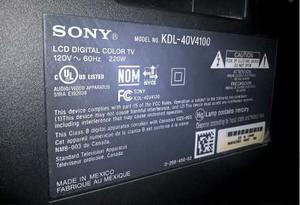 Se Vende Piezas Tv Sony Bravía 40 Kdl Aprovecha