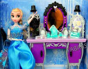 Muñeca Frozen Elsa Articulada Peinadora Juguete Niña