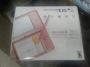 Nintendo Dsixl Rosado Nuevo !!! Todos Sus Accesorios + R4