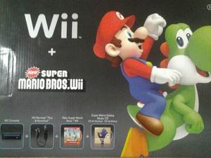 Nintendo Wii Super Mario Bros Consola D Juego Original Black