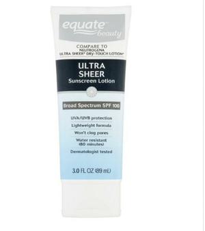 Protector Solar Para La Cara Spf 100 Marca Equate