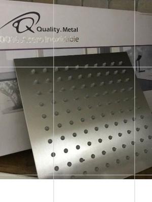 Regadera Cuadrada Quality Metal (190)