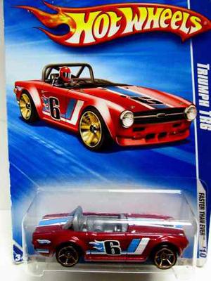 Hot Wheels Triumph Tr6 (rojo) Faster Than Ever 10-esc. 1:64