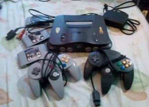 Nintendo 64 Con Doa Controles 4 Juegos Todo Excelente