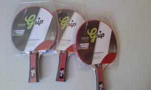 Raquetas De Ping Pong - Marca Grip 3 Estrellas