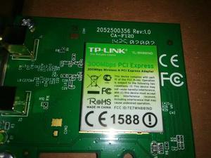 Tarjeta Red Wifi Pci Express 300mbps Wn881nd Gtia Tp-link Mi