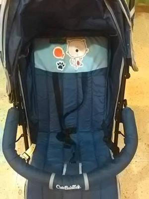 Coche Tipo Paraguas Color Azul Marca Cutebabies