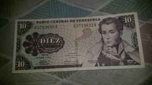 Billete De 10 Bolivares De 