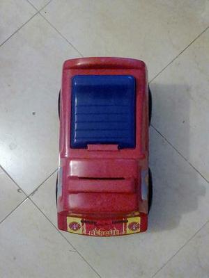 Carrito De Bombero Montable, Color Rojo,plastico Resistente.