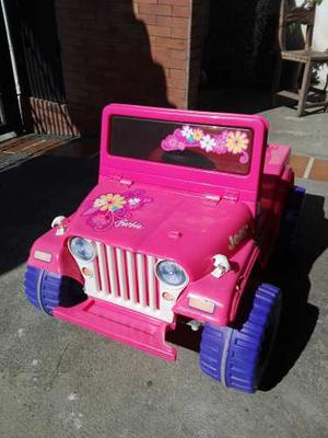 Carro De Juguete Electrico Barbie (jeep)