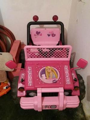 Carro Eléctrico Jeep Barbie Con Cargador