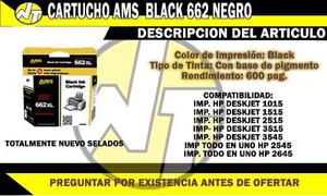 Cartucho Ams 662 Hp Negro