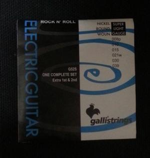 Cuerdas Para Guitarra Eléctrica Galli Calibre 008