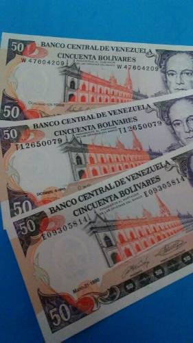 Excelente Set De Billetes De 50 Bolivares 