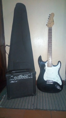 Guitarra Electrica Fretmaster + Amplificador Phil Pro