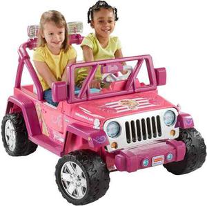 Jeep Wrangler, Power Wheels Barbie Deluxe Niña