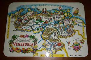 Postal Dibujo Mapa De Venezuela
