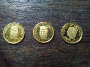 Vendo 3 Moneda De Oro De Colección Caciques De Venezuela