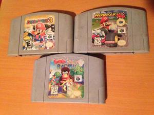 Mario Kart, Mario Party 3 Y Diddy Kong Racing Nintendo 64