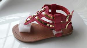 Sandalias Link Justice Carters Oshkosh Niñas Rosa Moda 