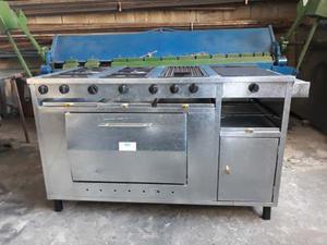 Cocina Industrial 4 Hornillas, Grill, Plancha, Horno