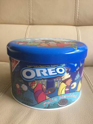 Lata Para Galletas Coleccionable De Oreo Navidad Nacimiento