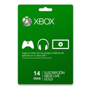 Xbox Live Gold De 14 Dias Envio Inmediato Y Gratis!