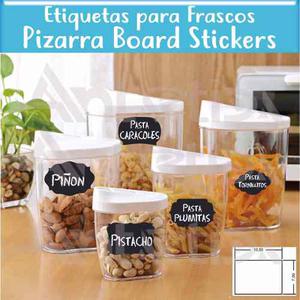 Etiquetas Para Frascos Pizarra Calcomanias Stikers