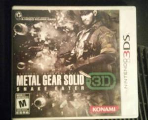 Metal Gear Solid Snake Eater 3d Nintendo 3ds Fisico