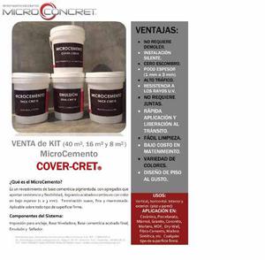 Microcemento Cover-cret® (kit 40 M2) Venta De Material.