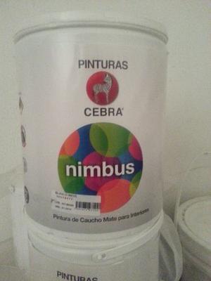 Pinturas Cebra - Caucho Mate Blanco Nimbus * 1 Galón