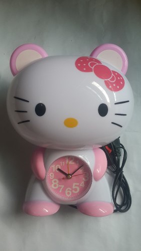 Lampara Reloj Hello Kitty