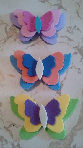 Mariposas En Foami Para Armar A Su Gusto.