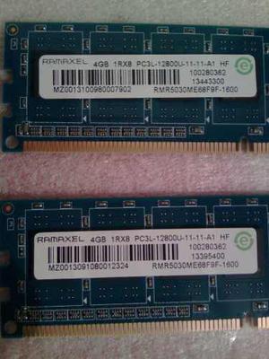 Memoria Ram Ramaxel 4gb Ddrmhz Pcu