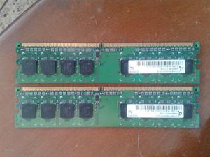 Se Venden Dos Memoria Ddr2 Pc E 512gb Cada Una (1g.b)