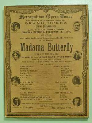 Afiche Ópera - Madama Butterfly - Giacomo Puccini Montado