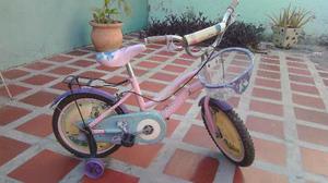 Bicicleta De Niña Rin 16 Barbie Color Rosado P/ Reparar