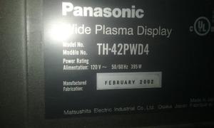 Se Vende Tv Plasma Panasonic Para Reparar O Repuestos