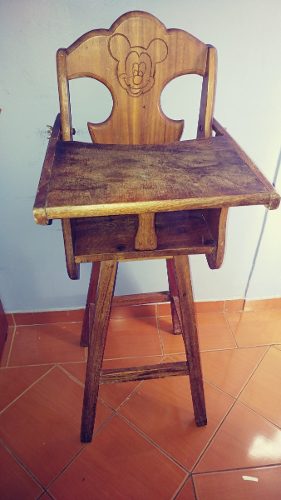 Silla De Comer Bebé En Madera