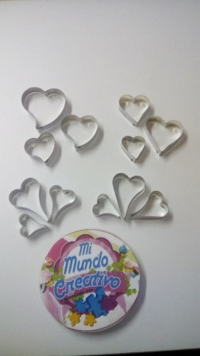 Cortador De Reposteria Y Masa Flexible De Corazones Surtidos