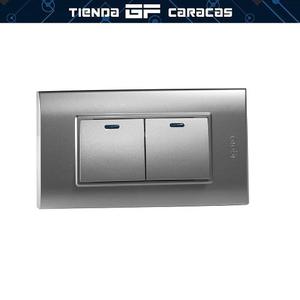 Interruptor Doble Largo Igoto Linea Gris !somos Tienda!