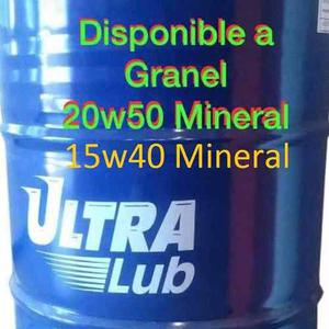 Aceite Mineral Nuevo 20w50 Ultra Lub Y 15w40 A Granel