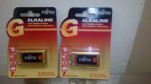 Baterías Pilas Alkalinas 9v Fujitsu 100% Nuevas Y